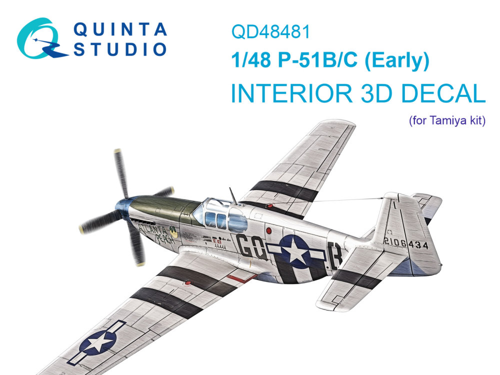 1/48 P-51B/C (Early) 3D-Print.&col. Interior (TAM)