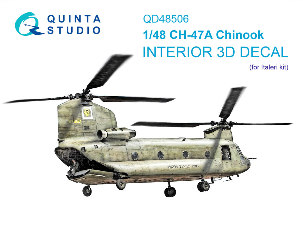 1/48 CH-47A 3D-Print.&col. Interior (ITA)