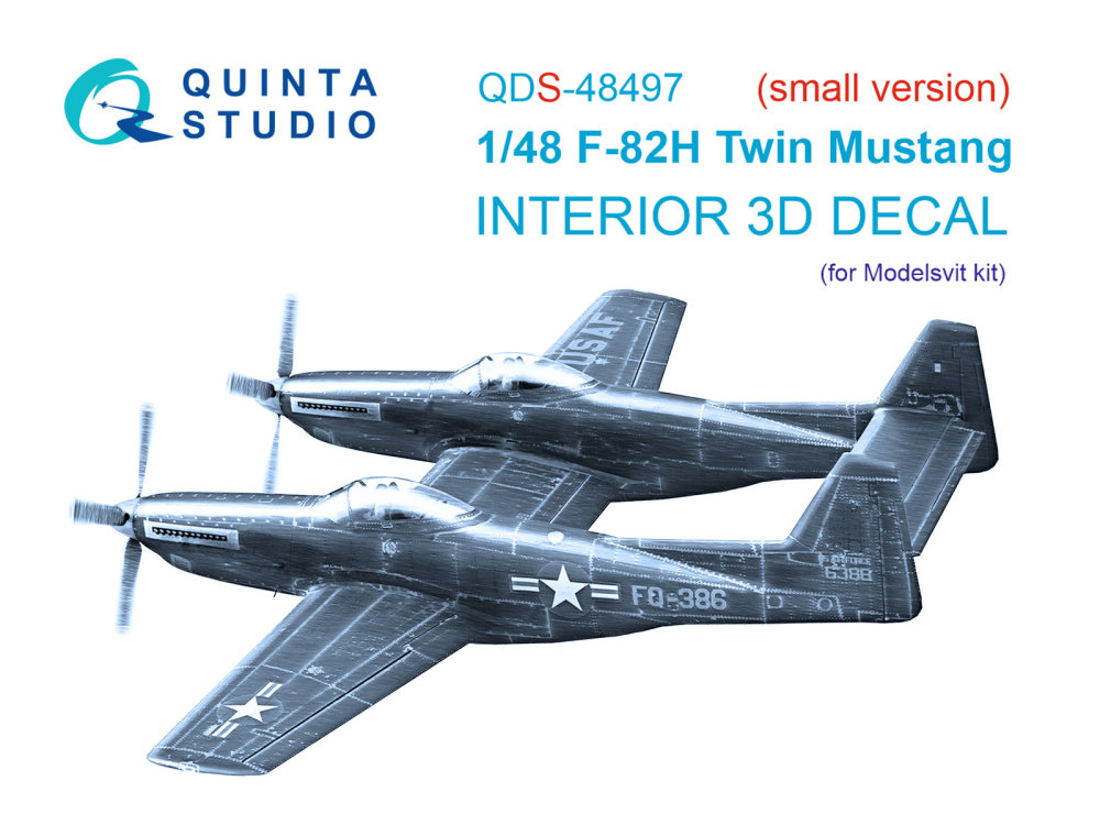 1/48 F-82H Twin Mustang 3D-Print.&col. Interior