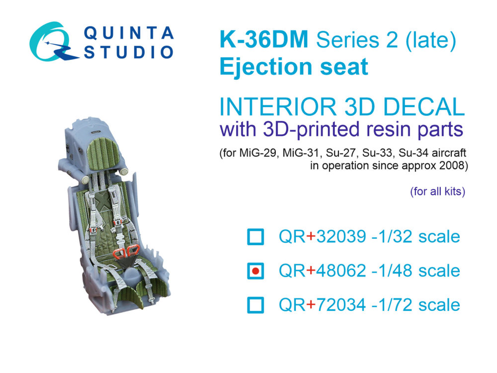 1/48 K-36DM Series2 (late) ejection seat 