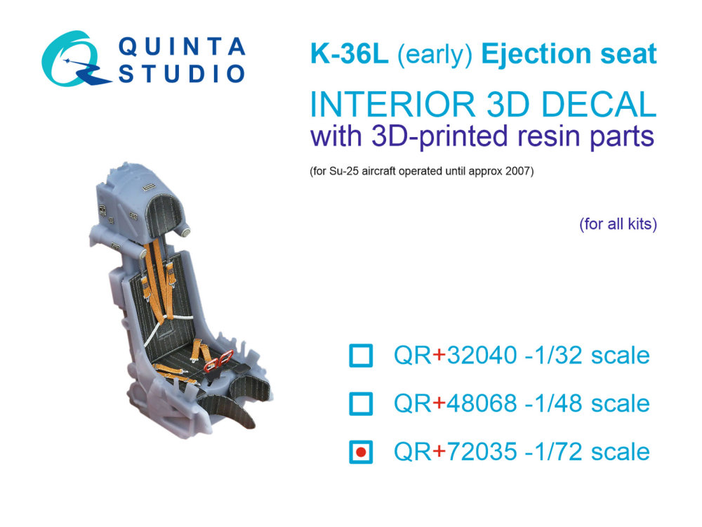 1/72 K-36L (early) ejection seat