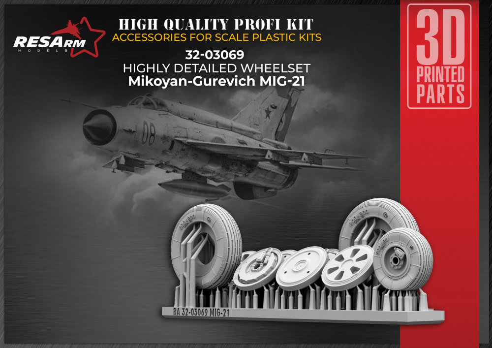 1/32 MiG-21 wheels set