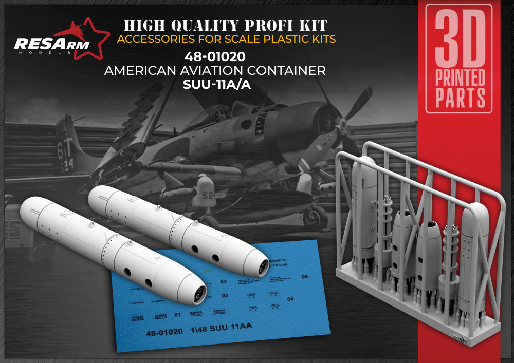 1/48 SUU-11A/A American Aviation Container (2 pcs)