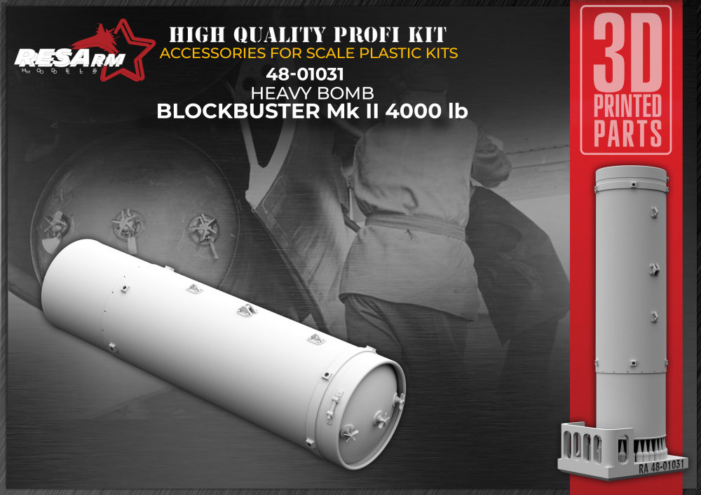 1/48 BLOCKBUSTER Mk II 4000 lb. Heavy Bomb