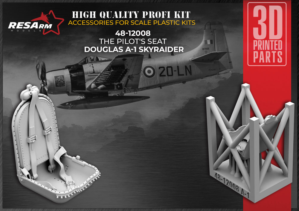 1/48 Douglas A-1 Skyraider Pilot's seat