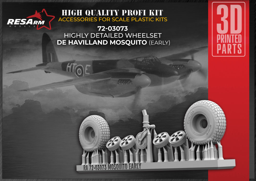 1/72 D.H. Mosquito (early) wheels set