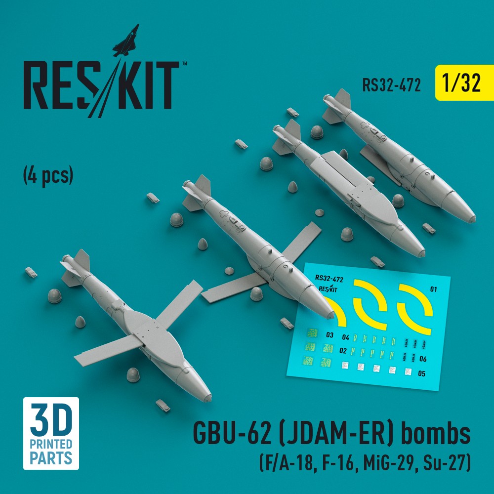 1/32 GBU-62 (JDAM-ER) bombs (4 pcs.)