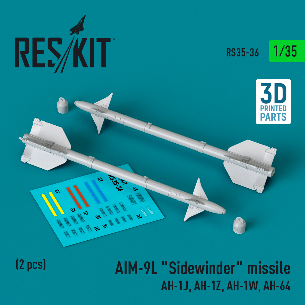 1/35 AIM-9L 'Sidewinder' missile (2 pcs.)