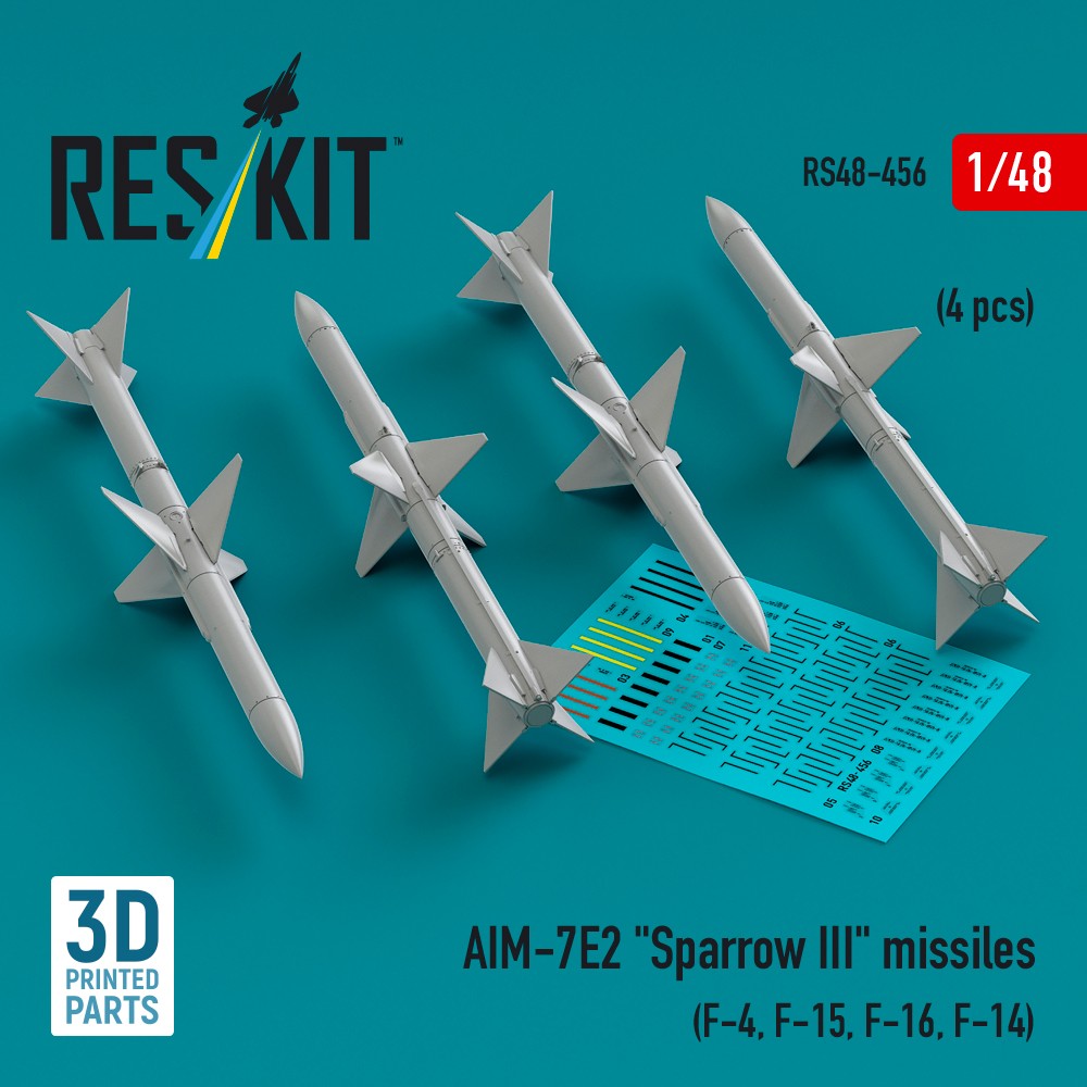 1/48 AIM-7E2 'Sparrow III' missiles (4 pcs.)