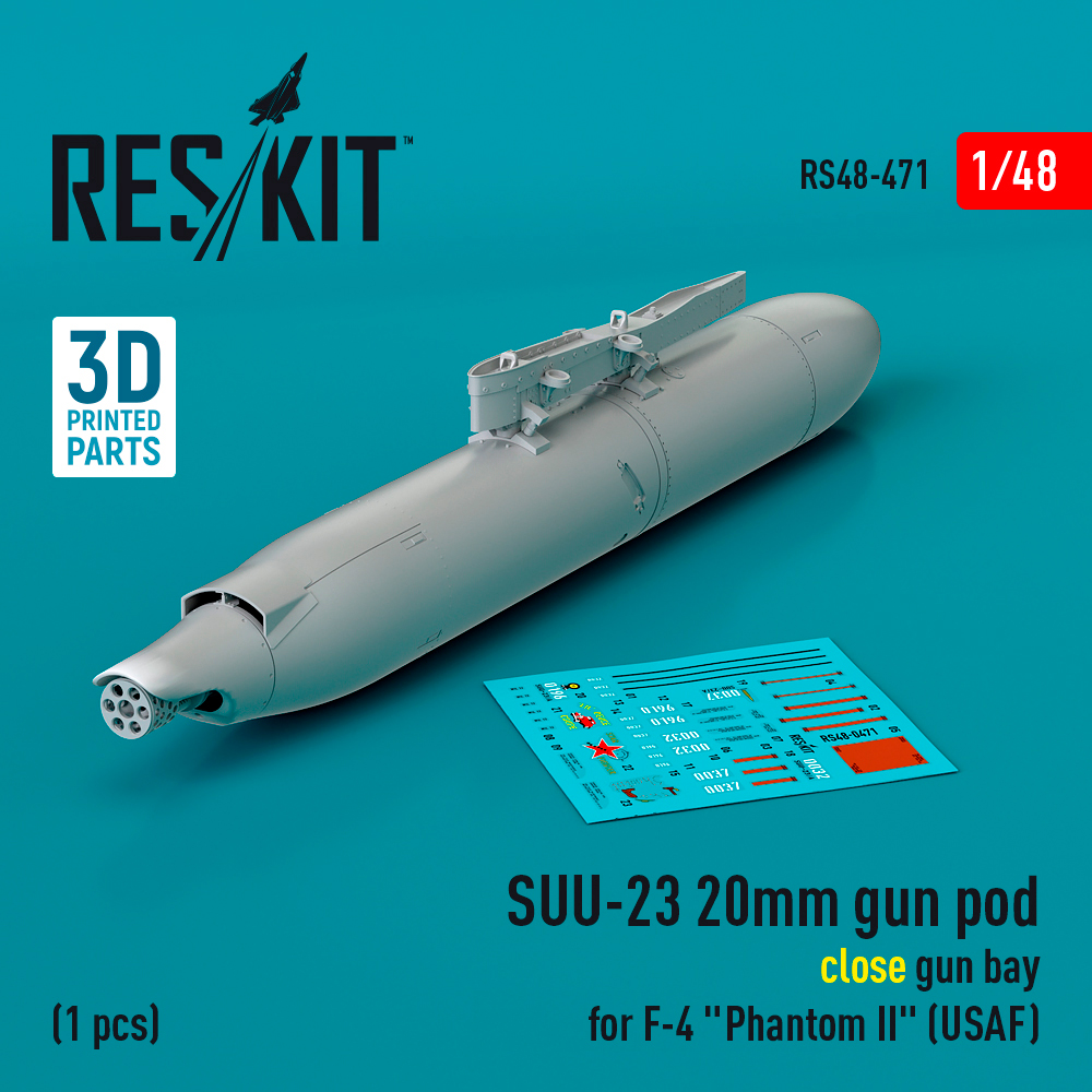 1/48 SUU-23 20mm gun pod (close gun bay)