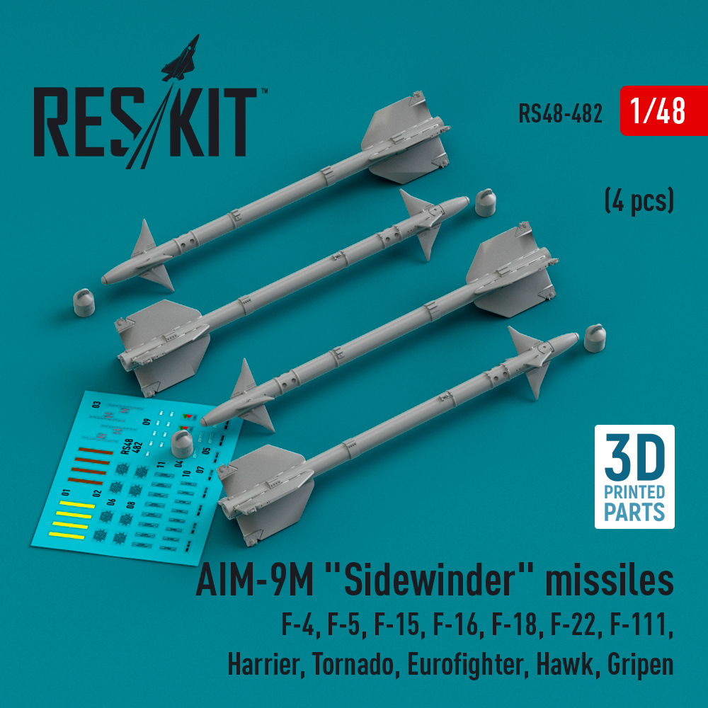 1/48 AIM-9M 'Sidewinder' missiles (4 pcs.)