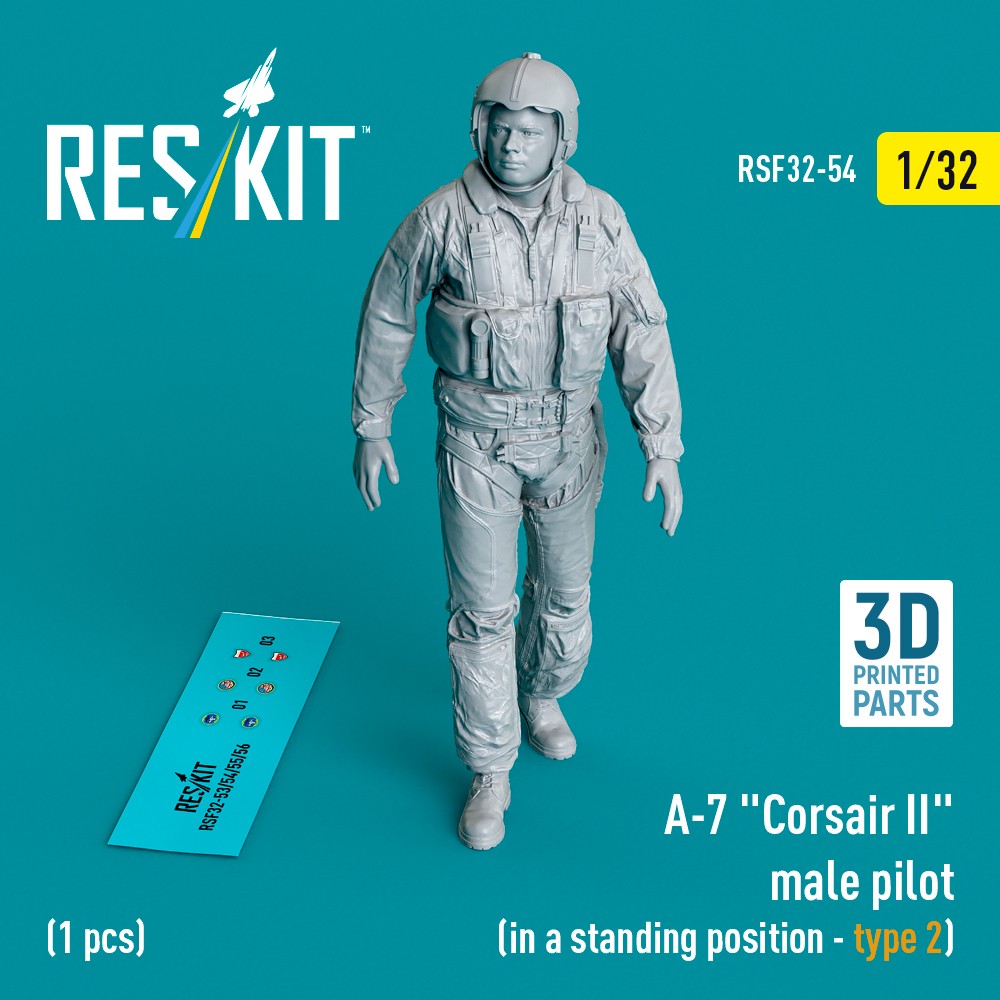 1/32 A-7 'Corsair II' male pilot stand.position 2