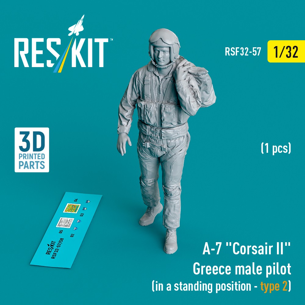 1/32 A-7 'Corsair II' Greece male pilot standing 2