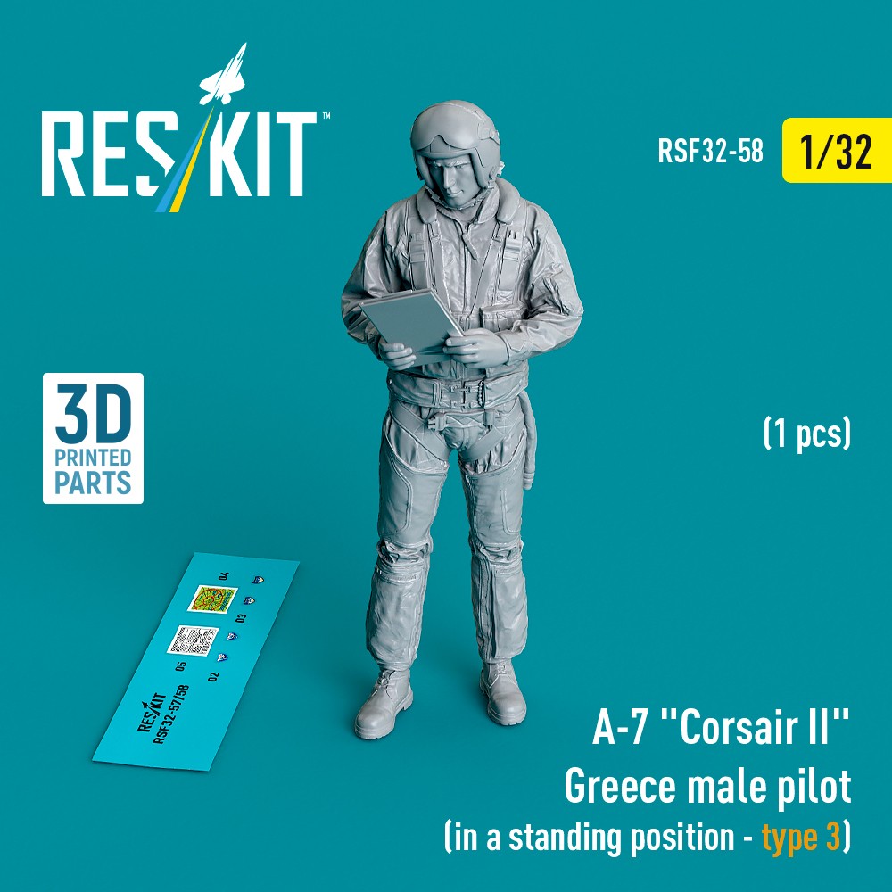 1/32 A-7 'Corsair II' Greece male pilot standing 3