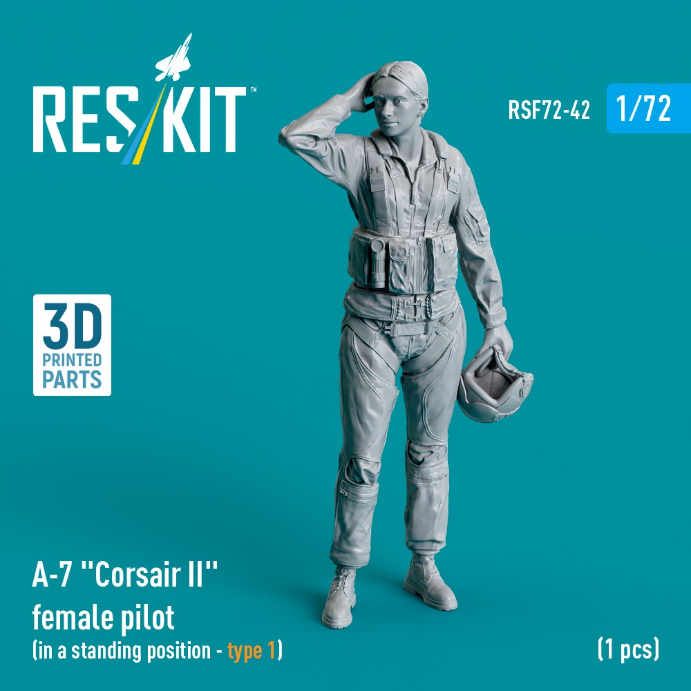 1/72 A-7 'Corsair II' female pilot stand.posit. 1