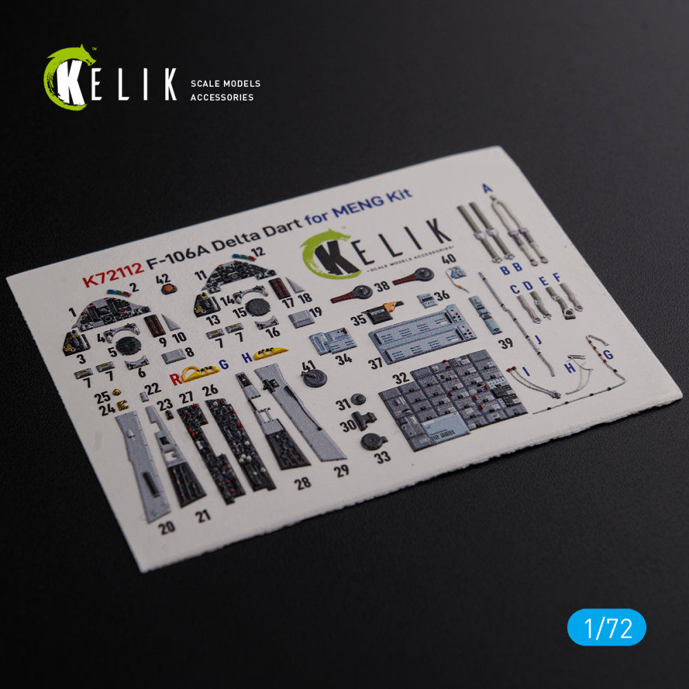 1/72 F-106A Delta Dart Interior 3D (MENG)