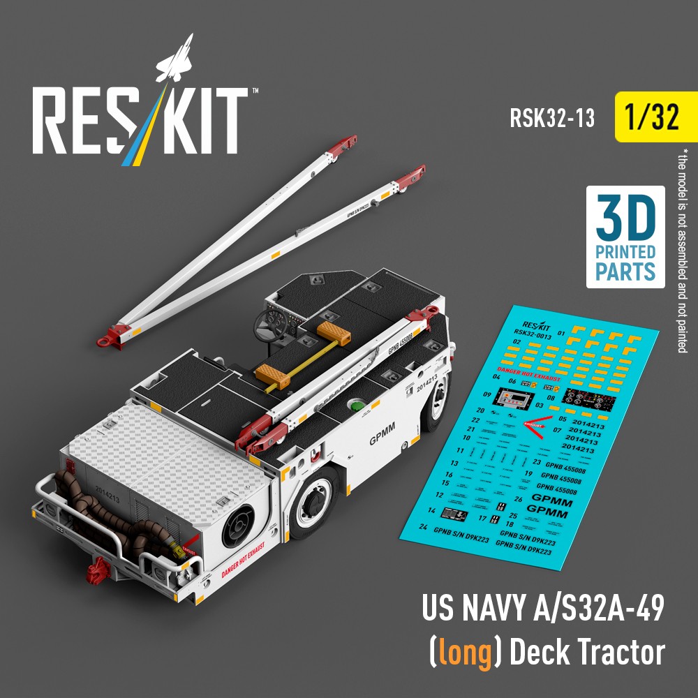 1/32 US NAVY A/S32A-49 (long) Deck Tractor