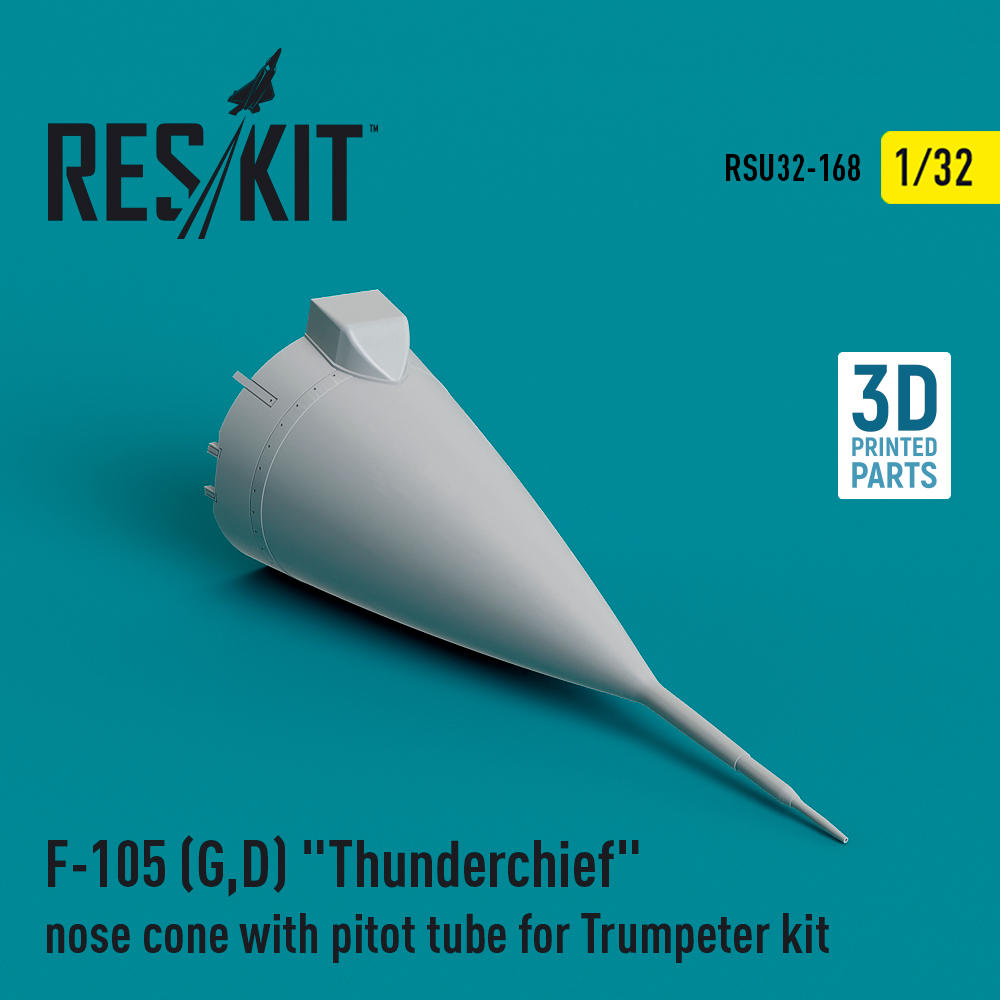 1/32 F-105 G,D Thunderchief nose cone w/ pitot t.